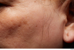 Face Cheek Ear Skin Woman Asian Chubby Wrinkles Studio photo references
